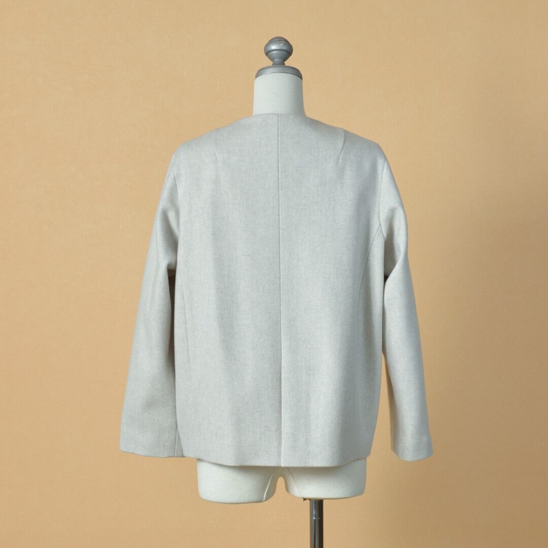 atelier naruse アトリエナルセ ウールコクーンジャケット・オートミール【送料無料】