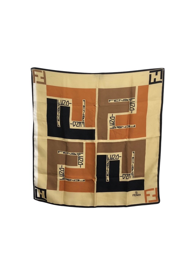 FENDI　フェンディ　ペカン柄　ビッグロゴ　PVC×レザー　2WAY　ハンドバッグ　ミニバッグ　リュック　ブラウン×ブラック　vintage　ヴィンテージ　オールド　rgkhfh