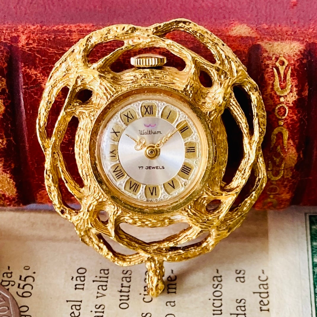 【高級懐中時計】美品 ウォルサム 17石 メンズ レディース ビンテージアナログ