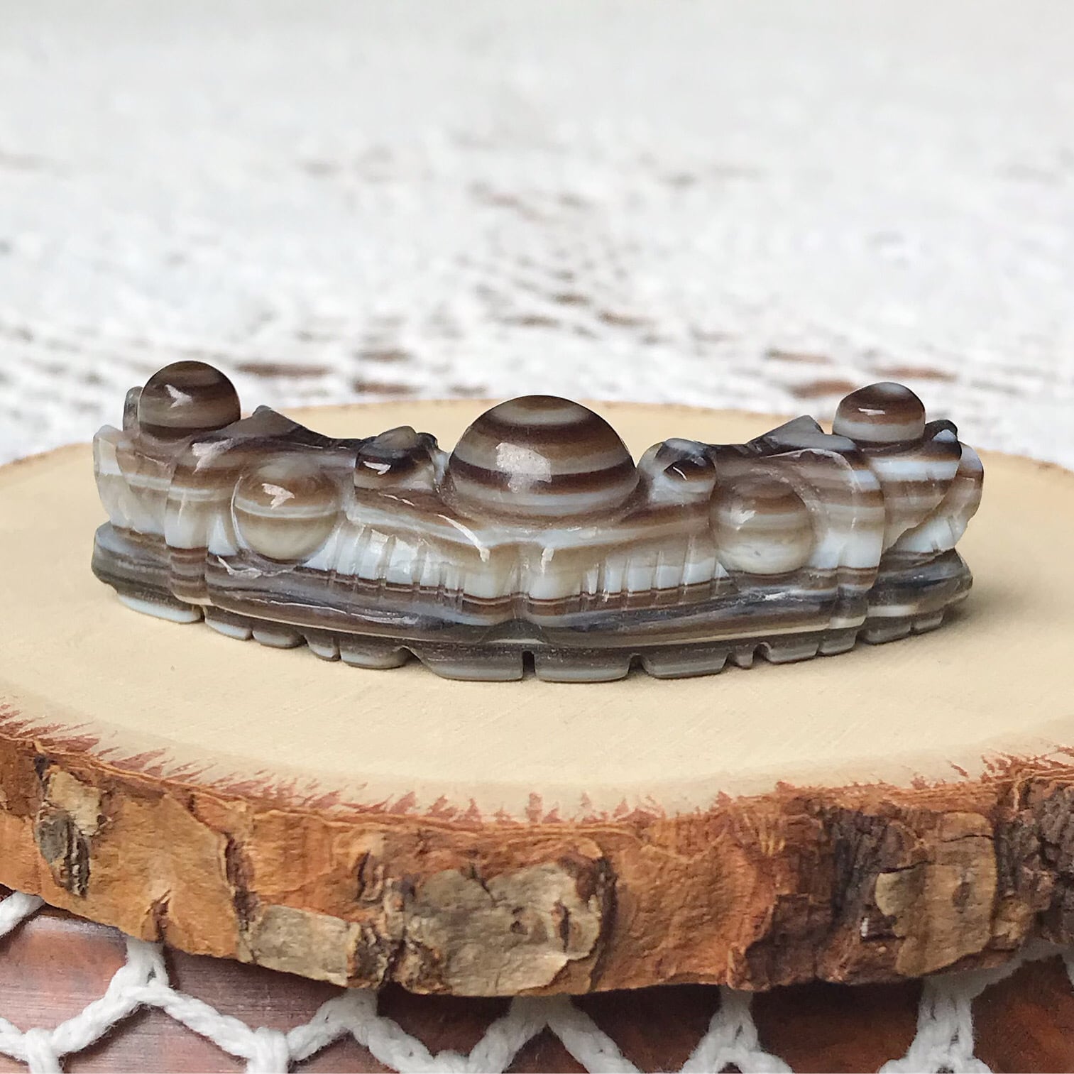 超激レア‼︎ 小盧至純　白五福臨門天珠 超激レア‼︎ 小盧至純 白五福臨門天珠 - メルカリ