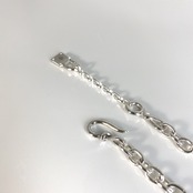 CHAIN BRACELET [SW:TRIANGLE] / スタンプワークトライアングルプレートチェーンブレスレット