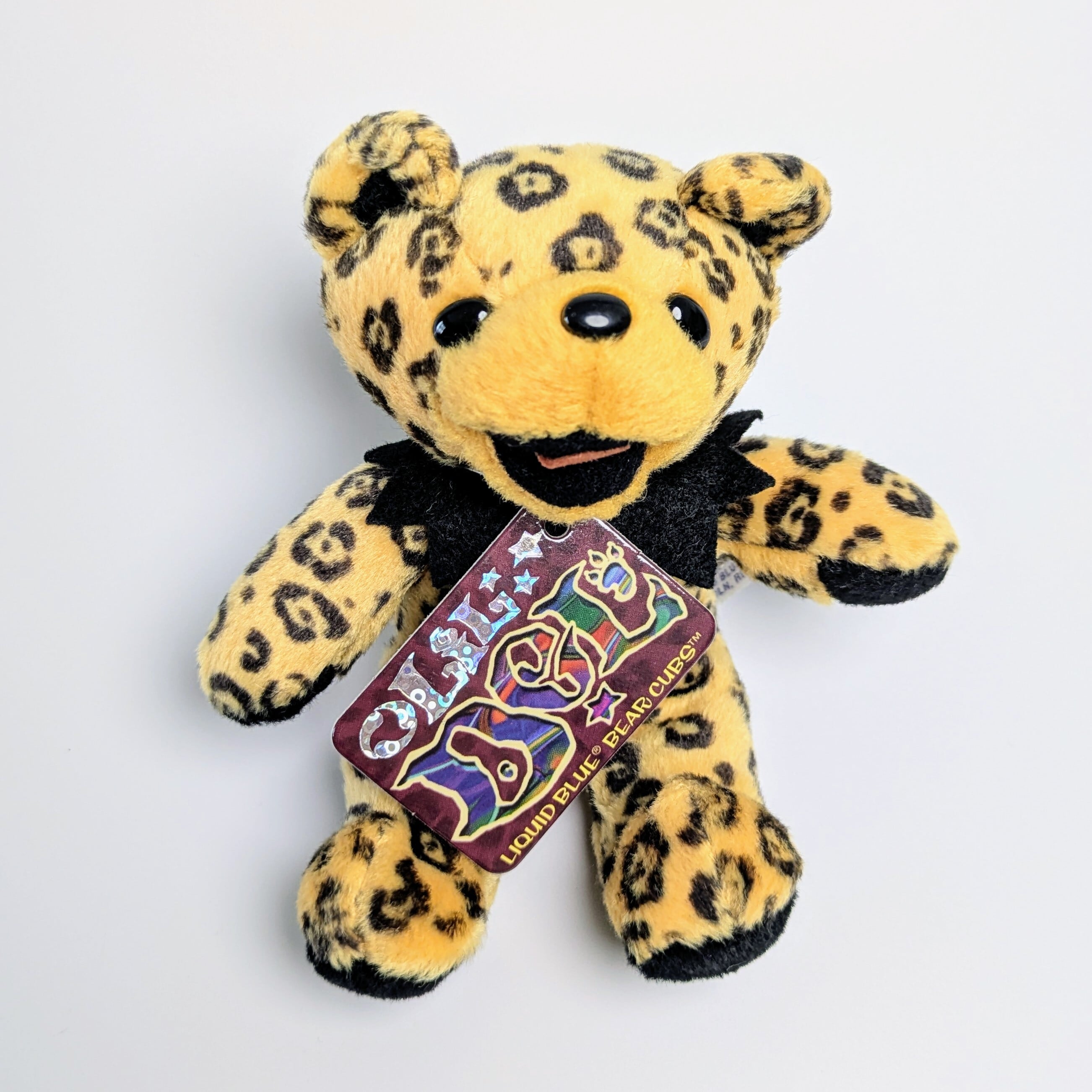 再入荷!☆DEADSTOCK / VINTAGE☆ 2001年製【 Grateful Dead(グレイトフルデッド)】5inch  5インチ / ヒョウ柄  Bean Bear / Lil Del リル・デル / シリーズA〚アメリカン雑貨 アメトイ〛
