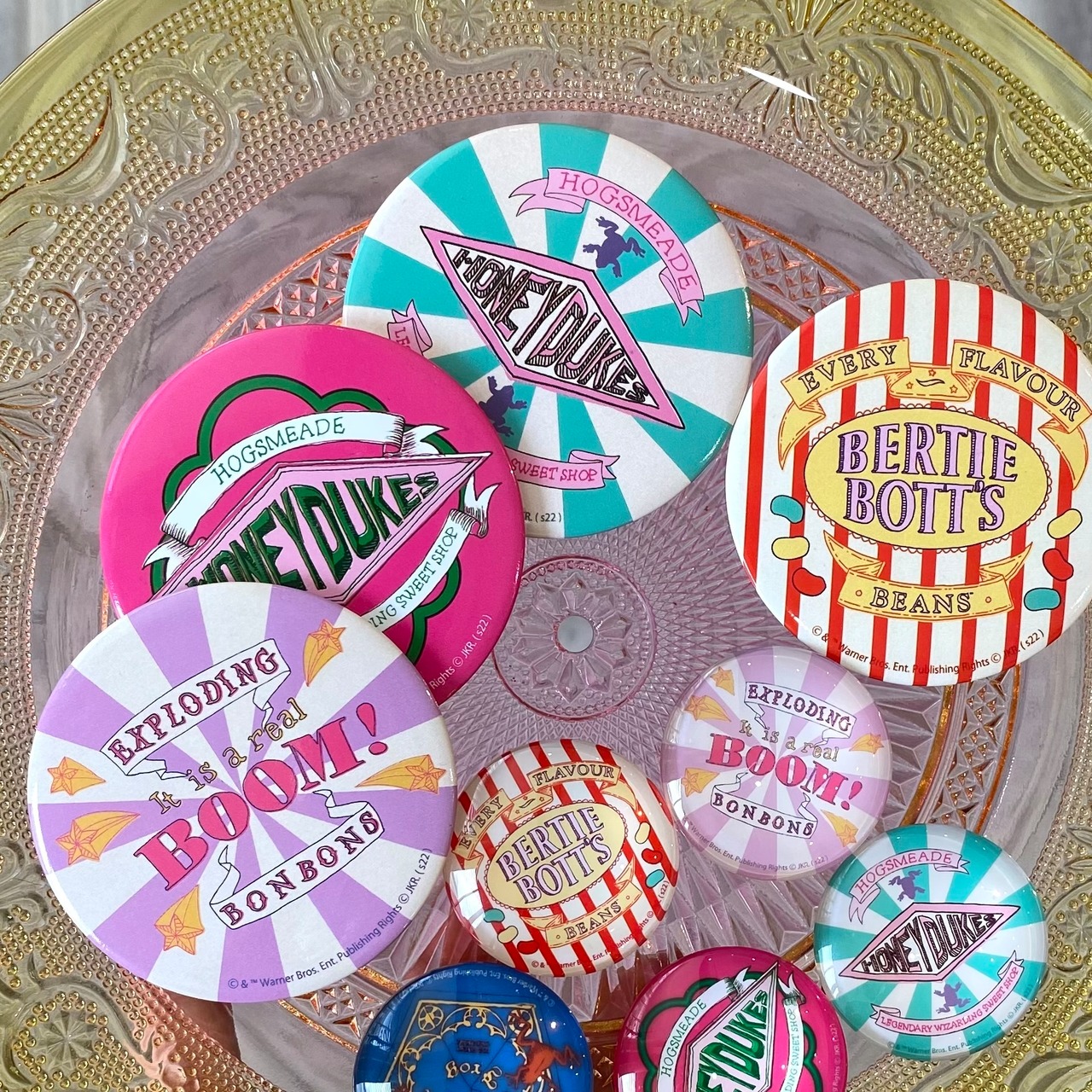 F228099_Harry Potter×Flapper HONEYDUKES缶バッチミラー - 1