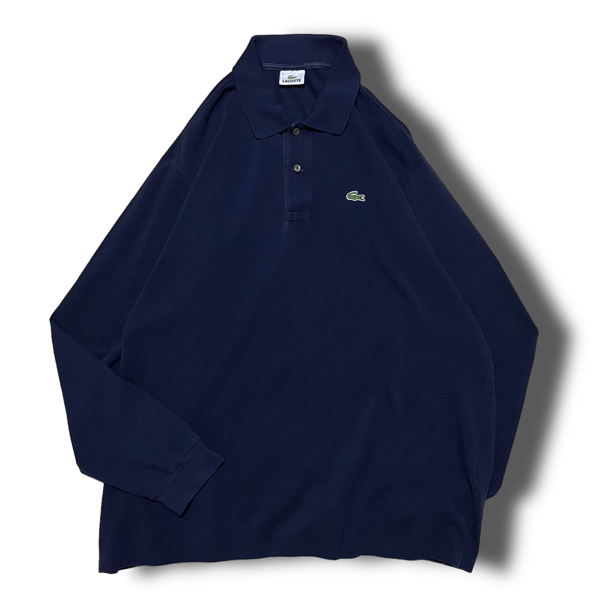 【LACOSTE】ロングスリーブポロシャツ ネイビー ビッグサイズ