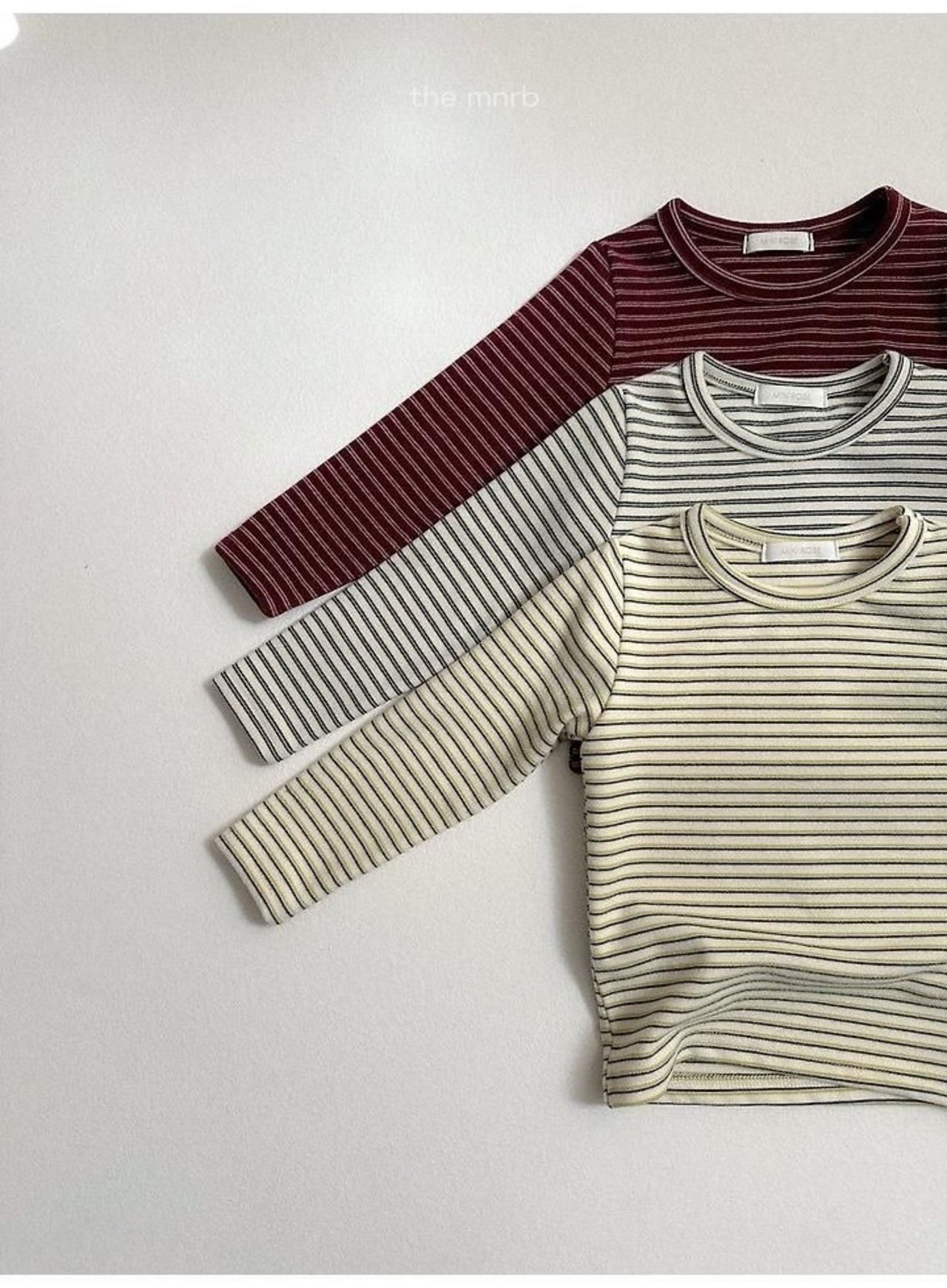 〖取寄〗韓国子供服 / 26winter / minirobe / ヨーヨーボーダーTシャツ / キッズ *S~XL*
