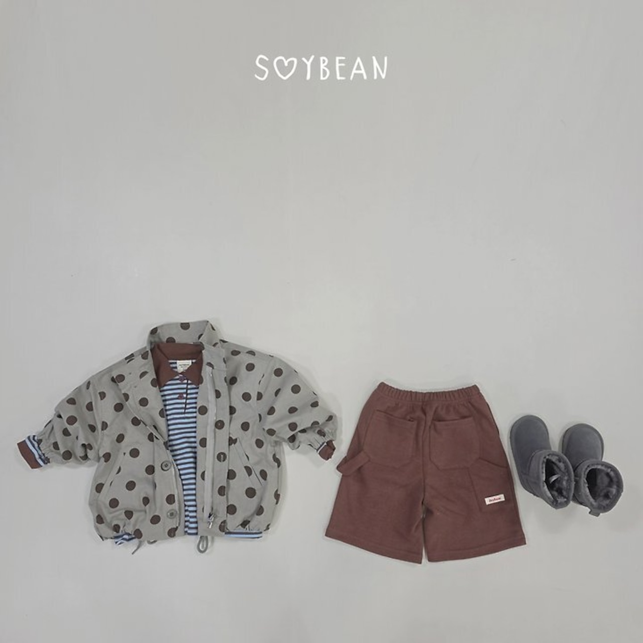 【取寄】SOYBEAN 8部ルーズバミューダパンツ|秋服|韓国子供服| 26/AT