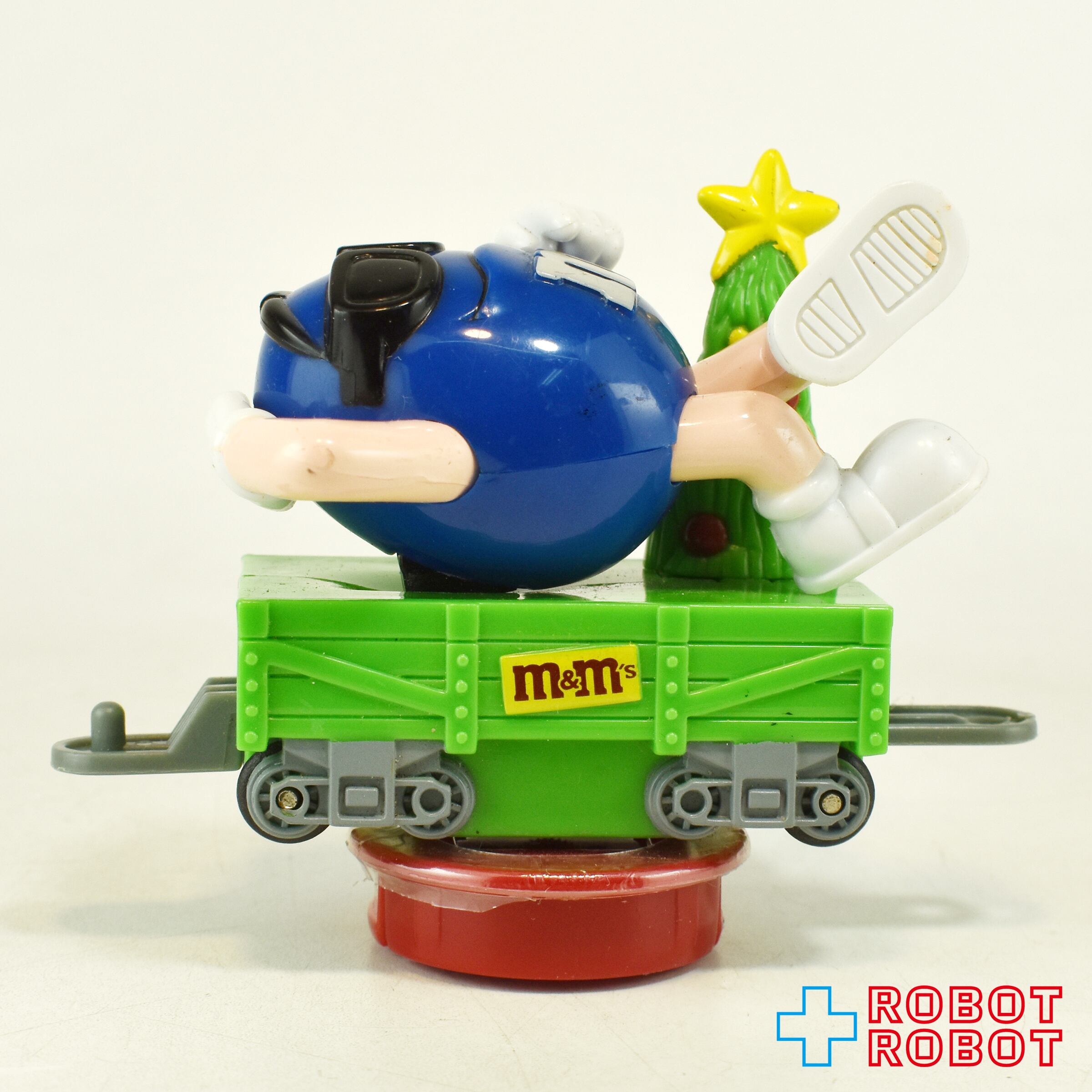 M&M's クリスマス・トレイン・トッパー ブルー クリスマスツリー平貨車