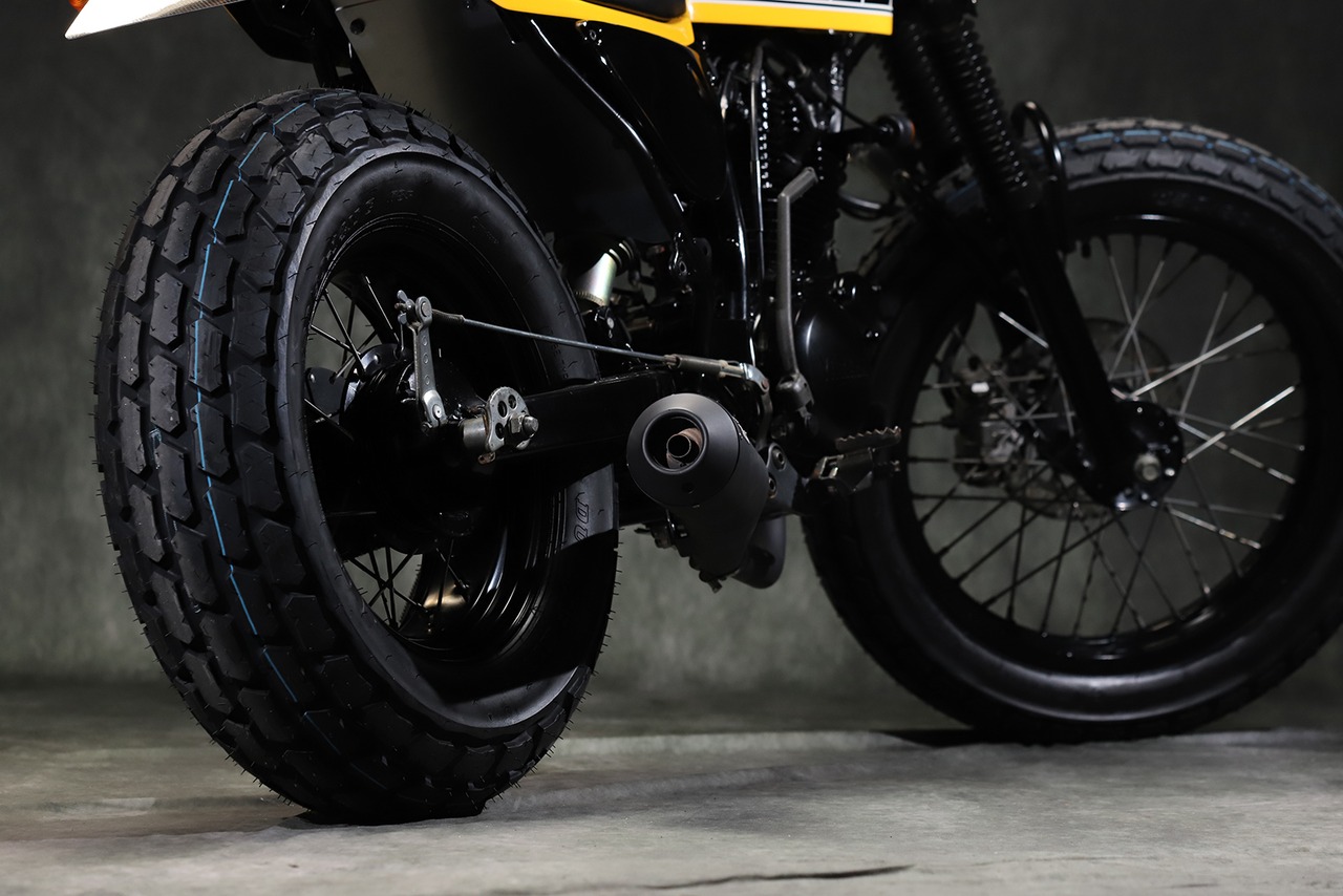 "FT" Down exhaust BLACK TW200/225