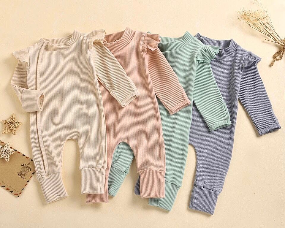 ふりふりロンパース / 女の子 / 〜18ヶ月(4カラー)