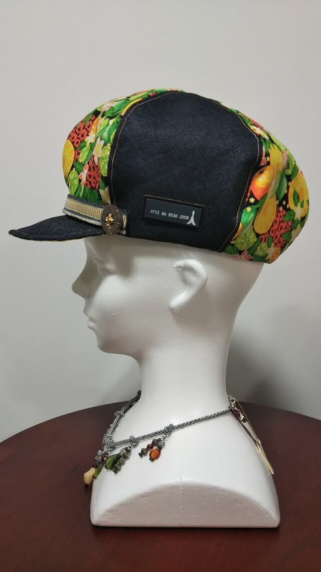 ハンドメイド キャスケット ティアミ〜ミ キャスケット 異素材 mix