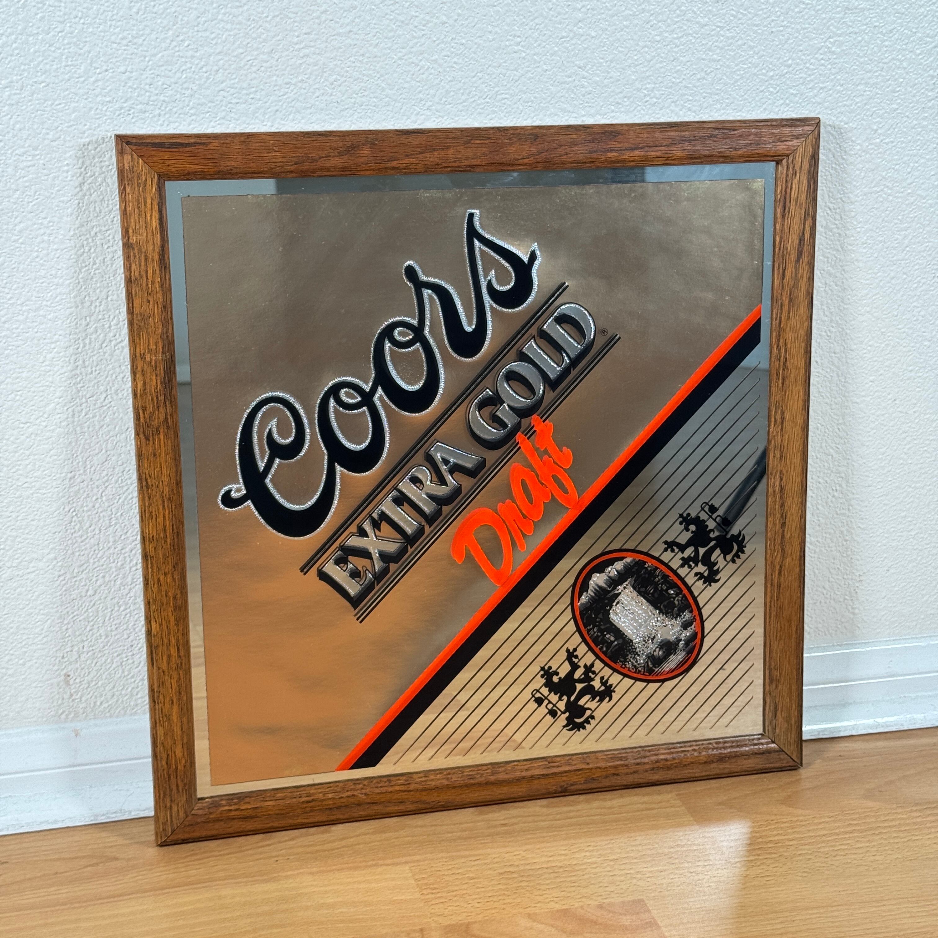 #1944 ビンテージ Coors パブミラー インテリア ディスプレイ