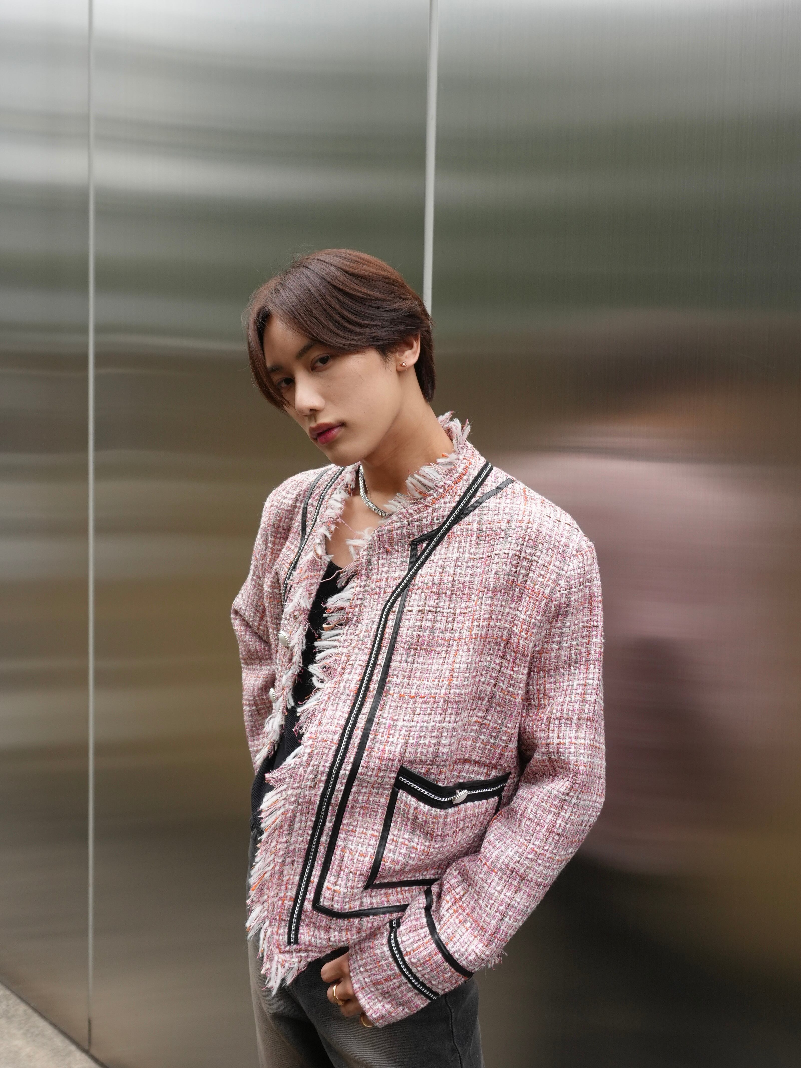 ALUDE SELECT】fringe no color tweed jacket | PAY ID