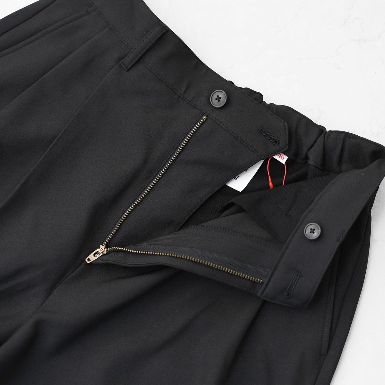 DANTON [ダントン] M MELANGE TWILL 2TUCK WIDE PANTS [DT-E0253MET