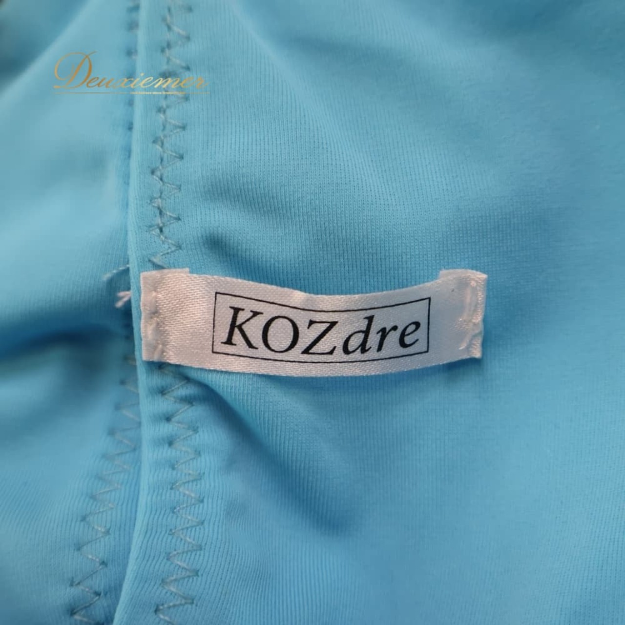 ボディコン コズドレ KOZdre KOZYA ドレス ワンピース ブルー系 シルバー系 水色 ランウェイモデル パーティ 発表会 練習 レッスン 大人可愛い スリット ロング丈 きれいめ フォーマル レッスンウェア シルバー装飾 光沢