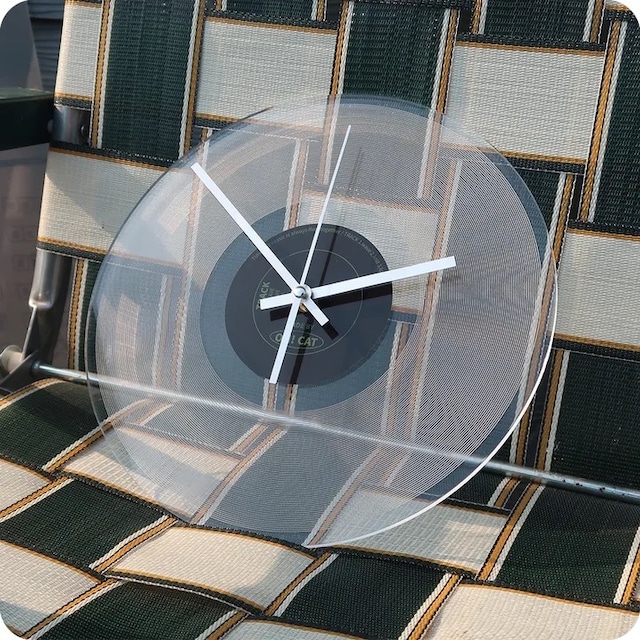 clear LP clock 2colors / クリア レコード クロック 置き時計 壁掛け時計 韓国インテリア雑貨