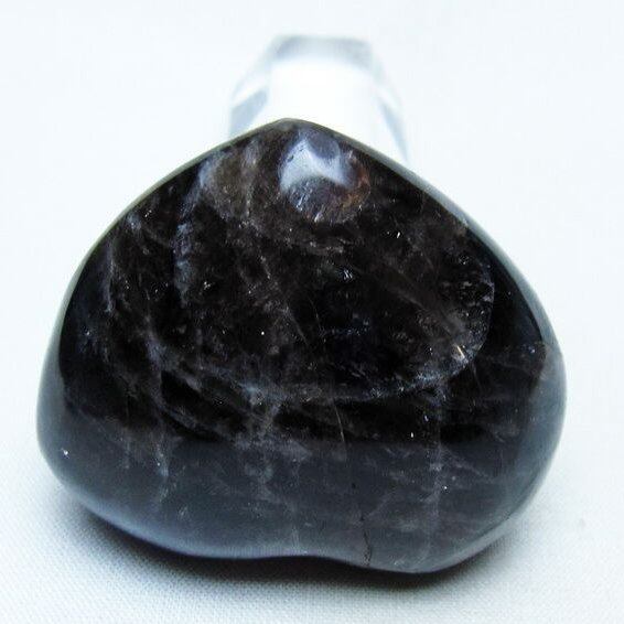 モリオン 置物 ハート 黒水晶 一点物 145-1917
