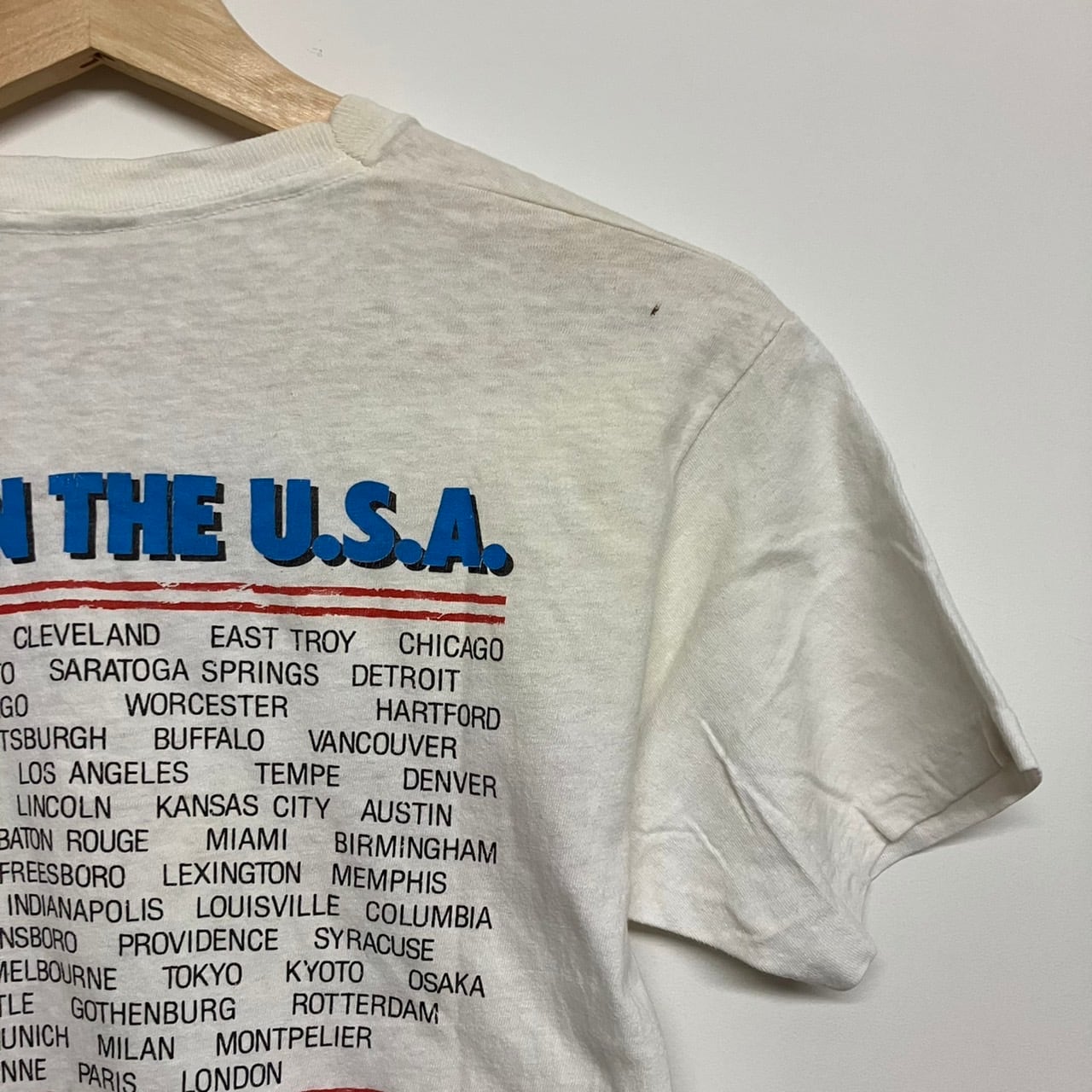 ヴィンテージ当時物'84ブルーススプリングスティーン ベースボールTシャツ