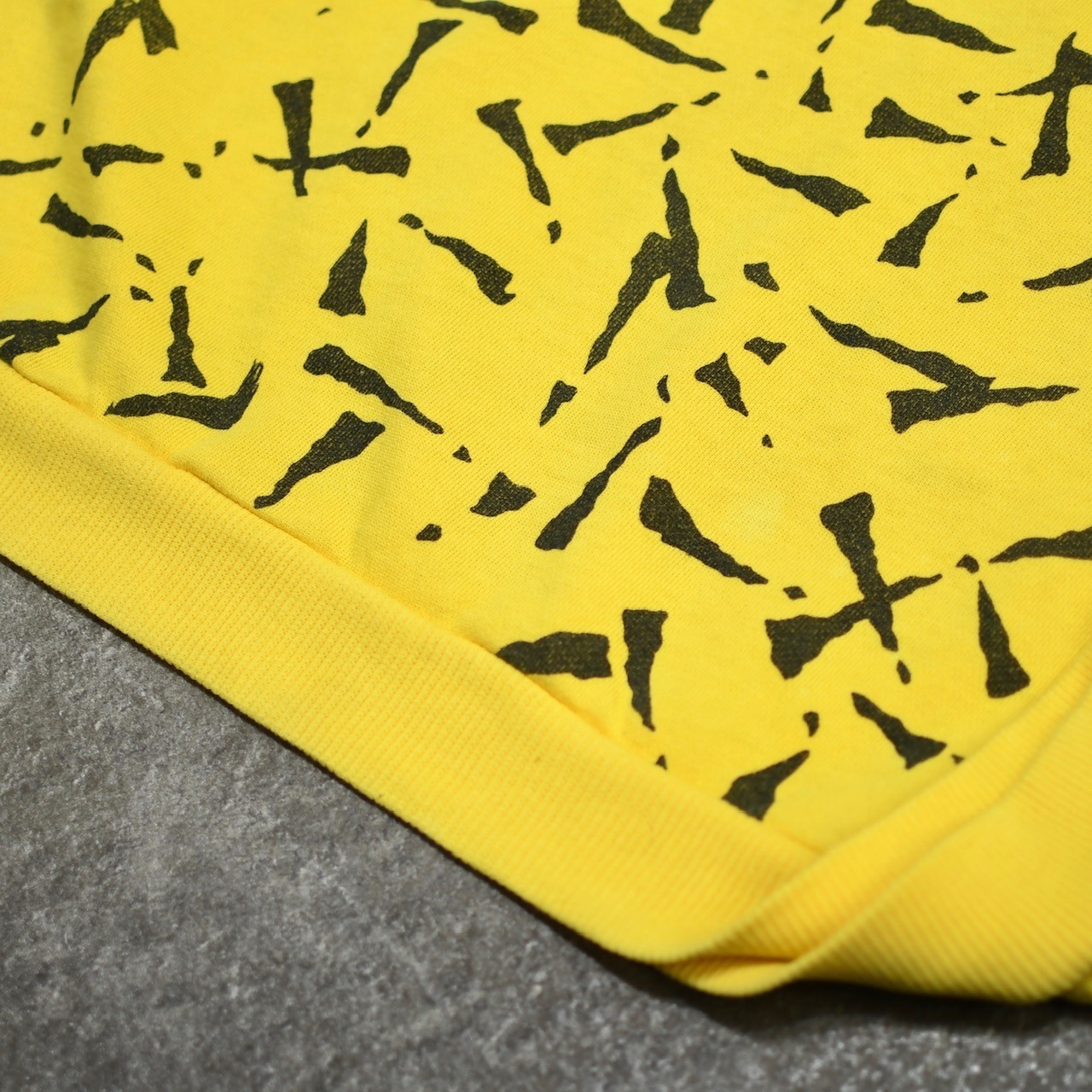 pattern cut off half sleeve sweat