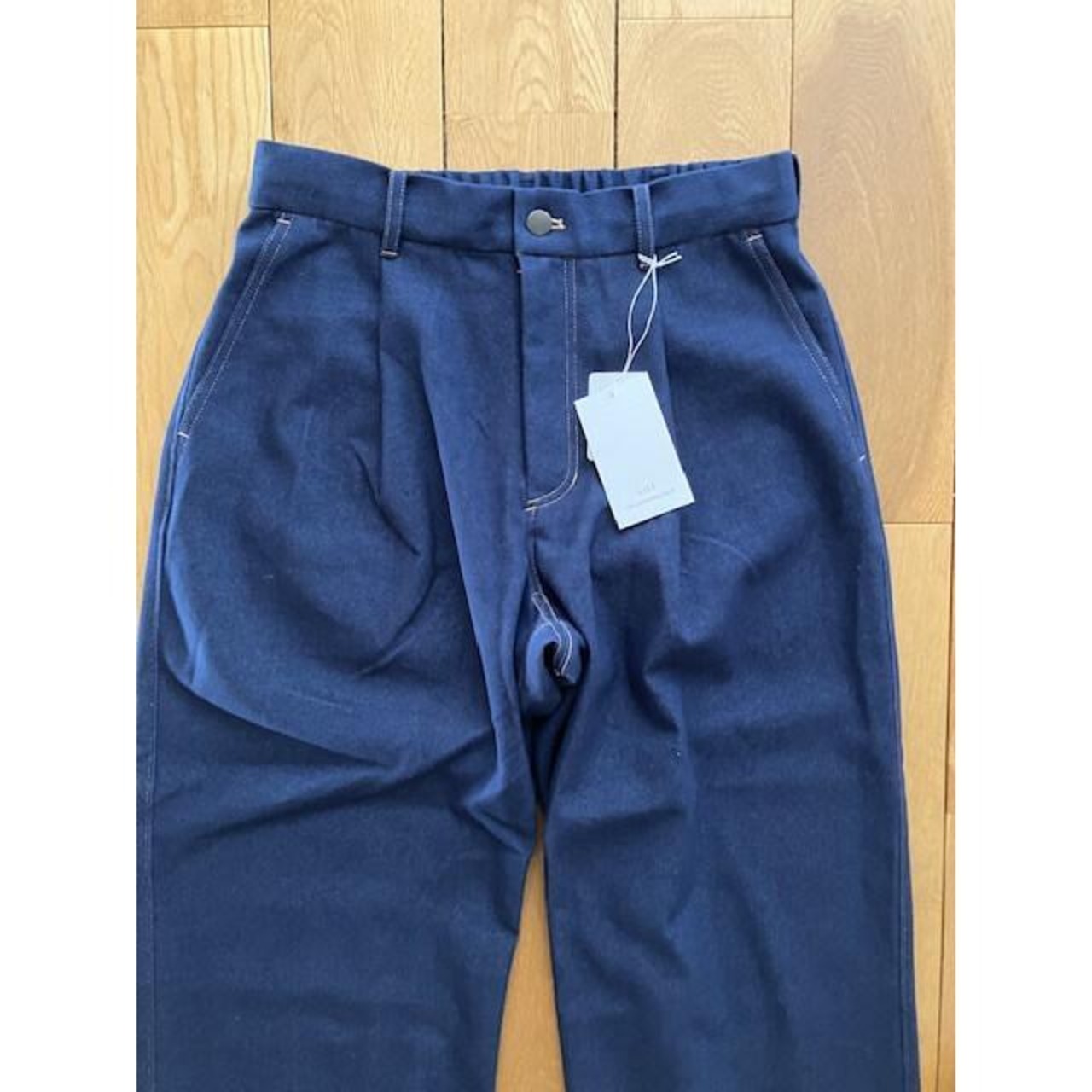 SALE LiSS リス Denim tuck Pants LiS-2510473 （White/Indigo）メンズ 