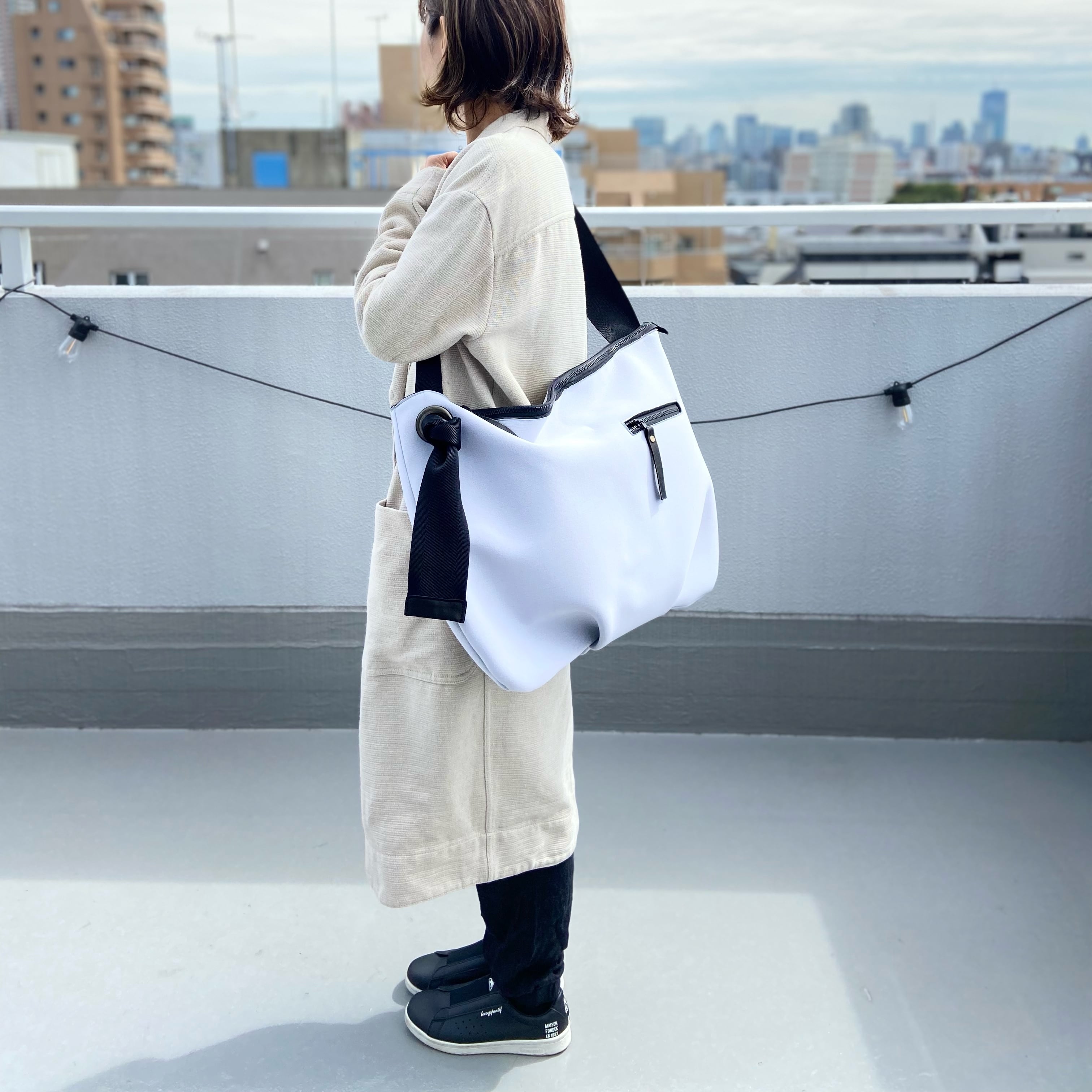 Lサイズ】ビッグサイズショルダー＊ジムや旅行・マザーズバッグにも