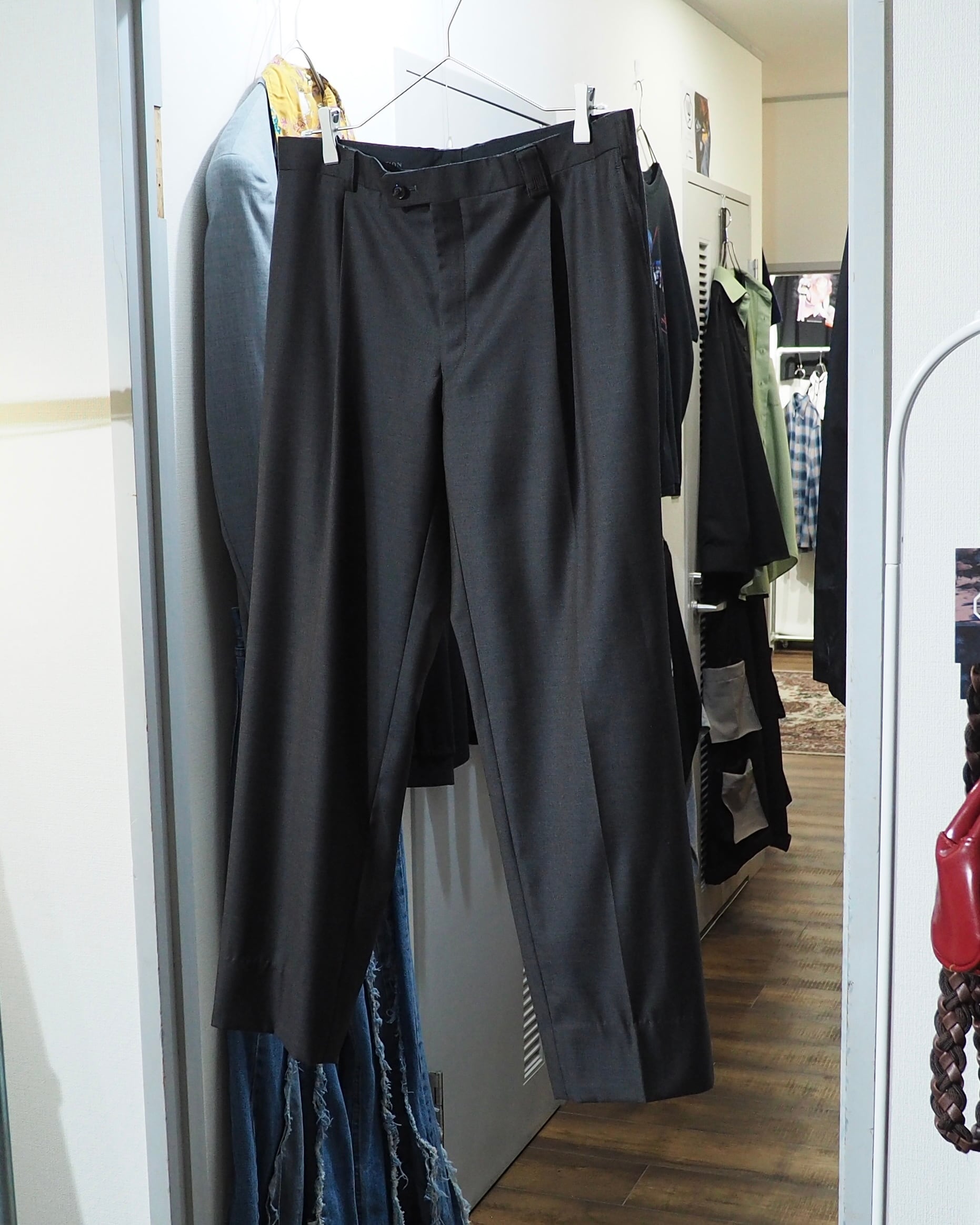 " LANVIN collection - 極上 " Special Pure Wool Wide Slacks Pants