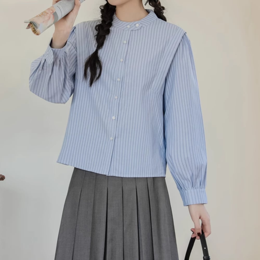 ストライプ柄シャツ M1760