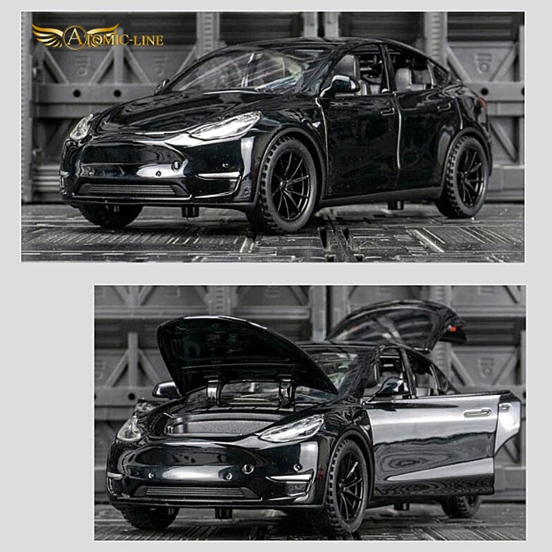 テスラ MODEL Y 1/32 ミニカー 全3色 ライト点灯 エンジンサウンド