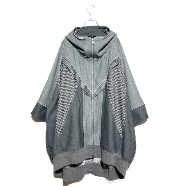 Kimono-Hoodie (grey mesh)