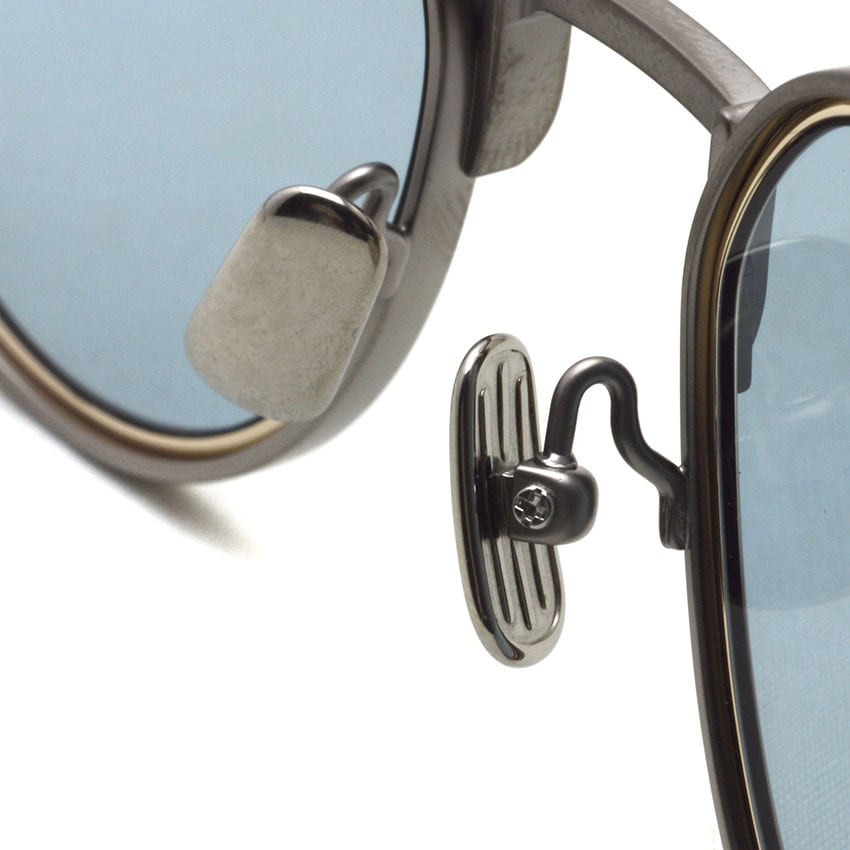 Lunetta BADA / 74/02 / 1641 GUN・WHITE GOLD - BLUE GREY lenses
