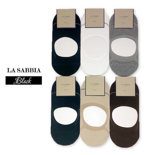 【LA SABBIA｜ラ サヴィア】SHOES IN  SOCKS ／ BLACK　抜群の脱げにくさ OROBLU オロブルの技術を継承したシューズ イン ソックス