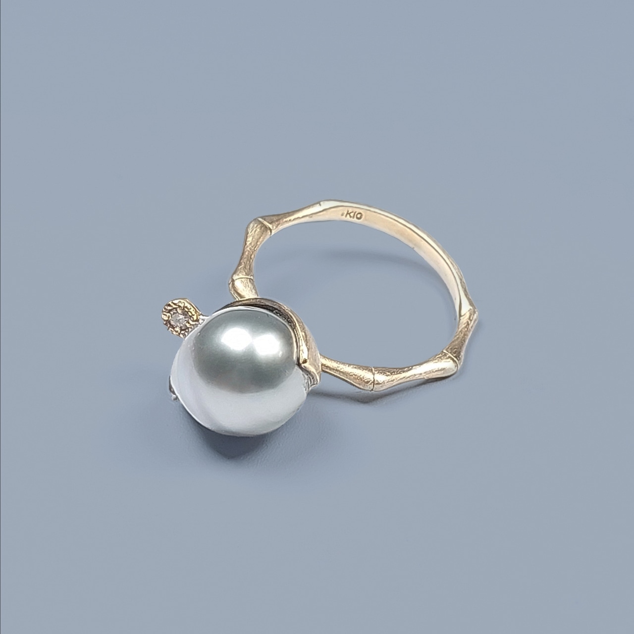 K10 South Sea baroque Pearl (Cradie Ring)
