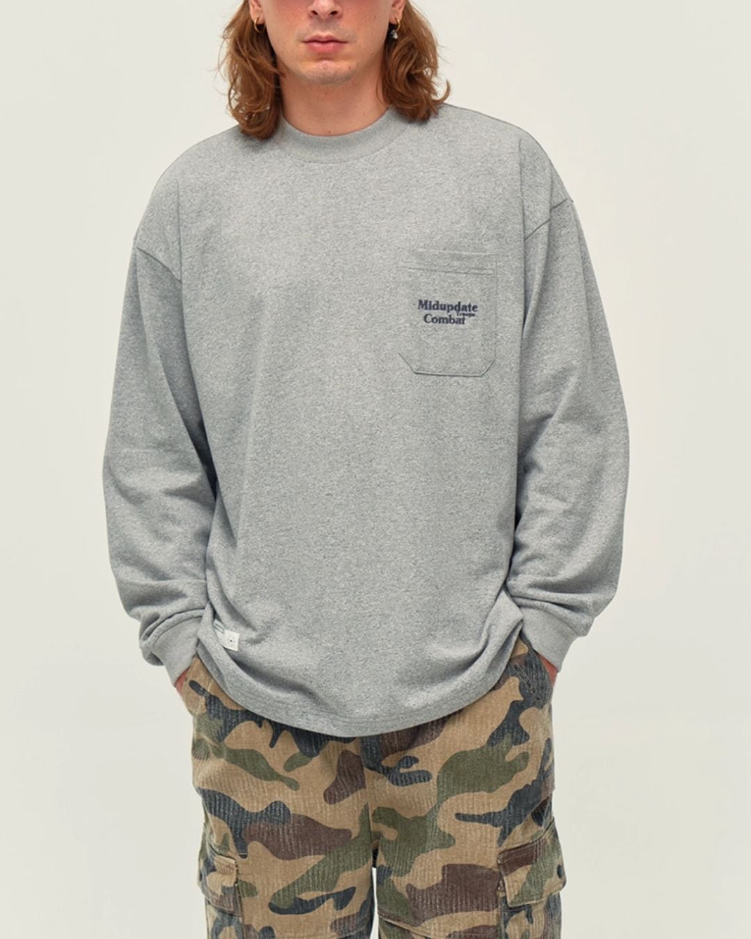 ラウンドネックロングスリーブTシャツ S0065