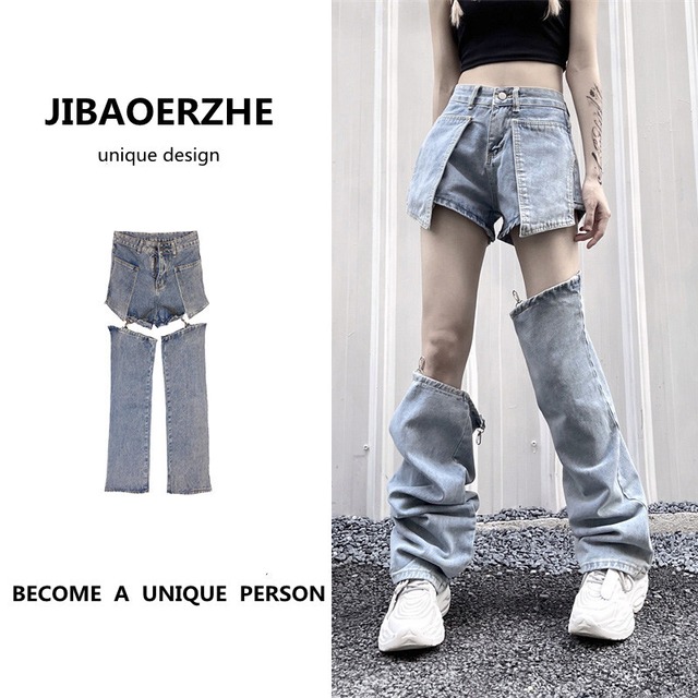 スタイルサマーカジュアルジーンズ ルーズパンツ ストリート 夏物 ケッペル553988693