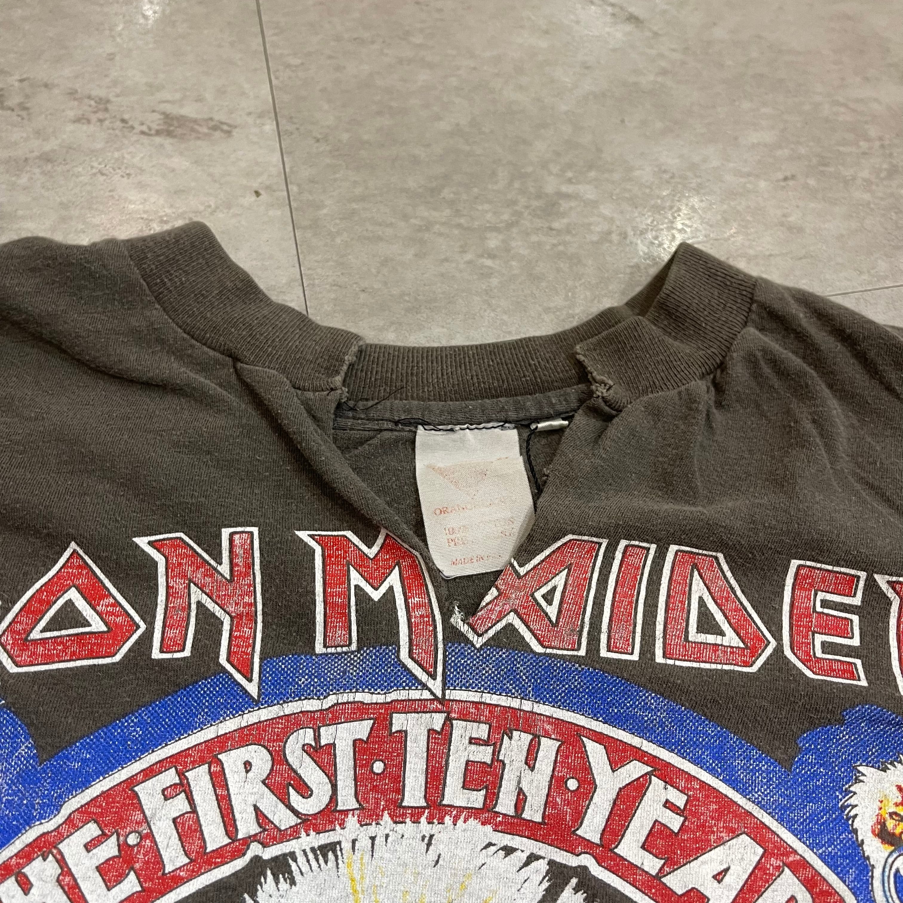 総柄 90s iron maiden ヴィンテージtシャツ バンドtシャツ不明点など 