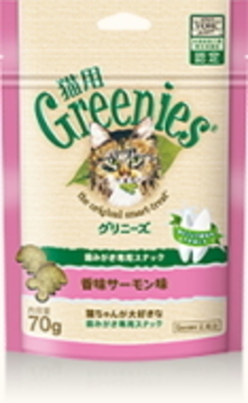 歯磨きスナック猫用グリニーズ（香味サーモン）60ｇ