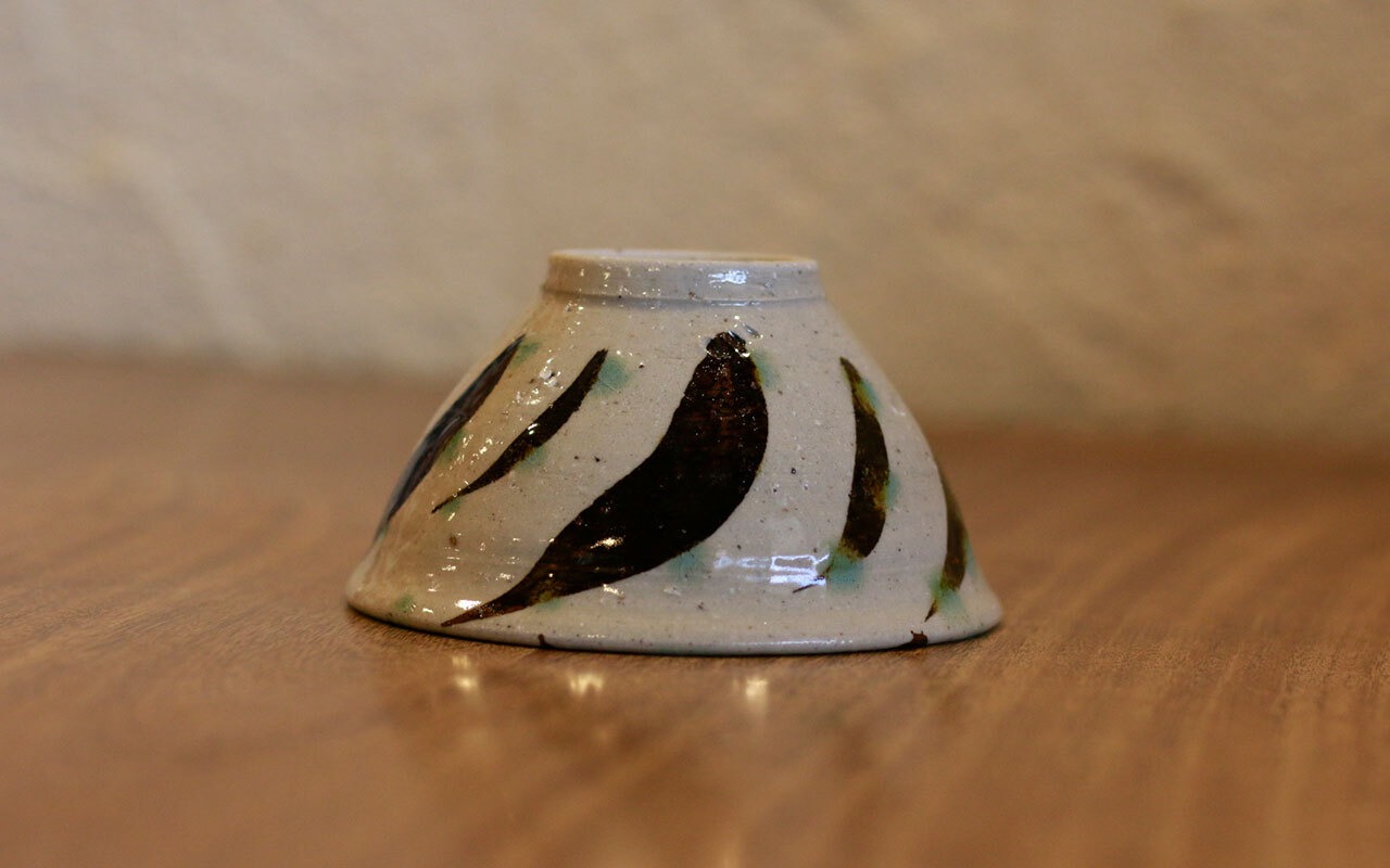 ごはん茶碗 シーサー箸置きセット  浄照窯 / 南風原