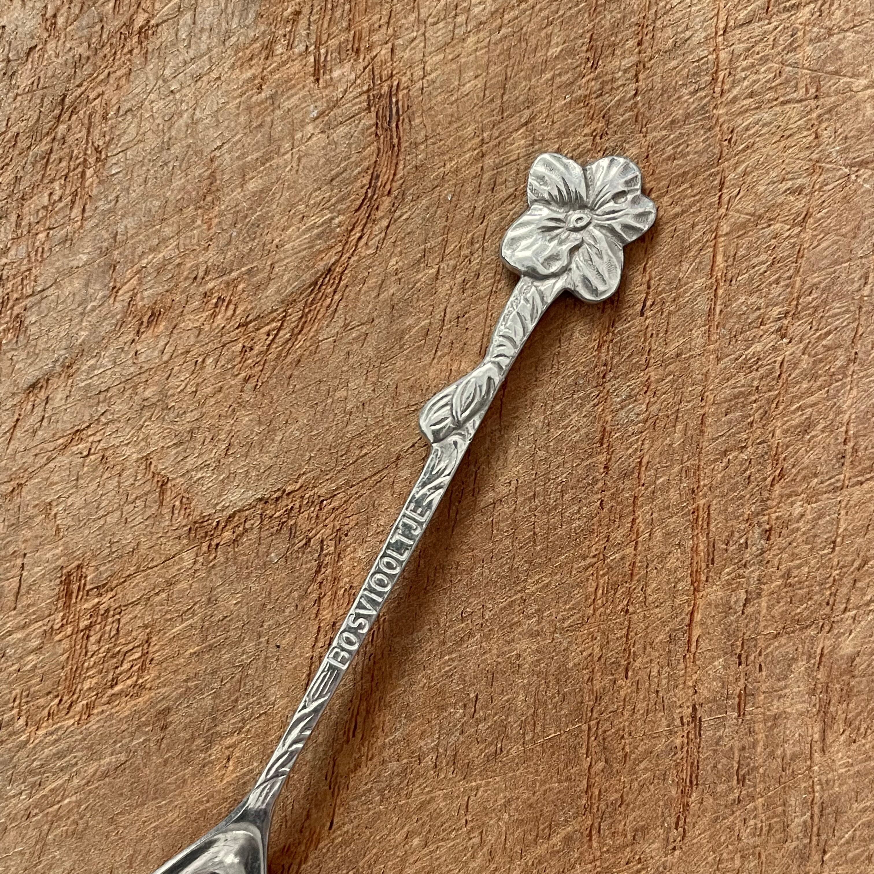 花ティースプーン①ウッドバイオレット