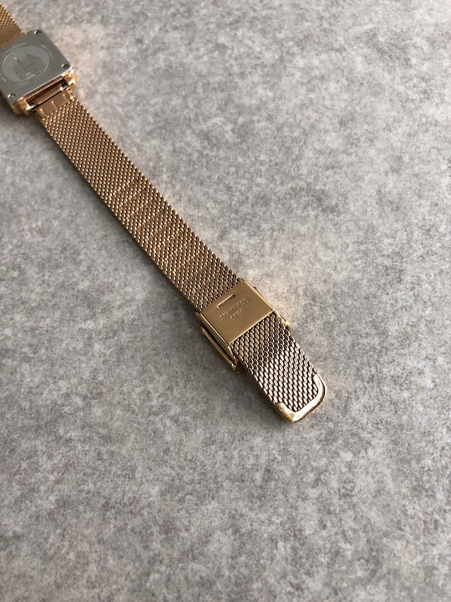 Salvatore Ferragamo サルヴァトーレ フェラガモ 腕時計 ゴールド スクエア メッシュベルト SFBY00219 クウォーツ vintage ヴィンテージ オールド bvgk3y