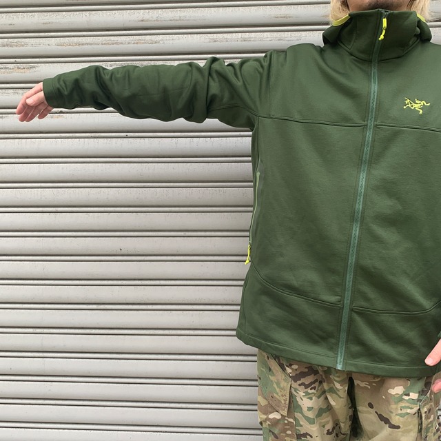 アークテリクス　アレナイトフーディジャケット　フリースジャケット　グリーン　XL