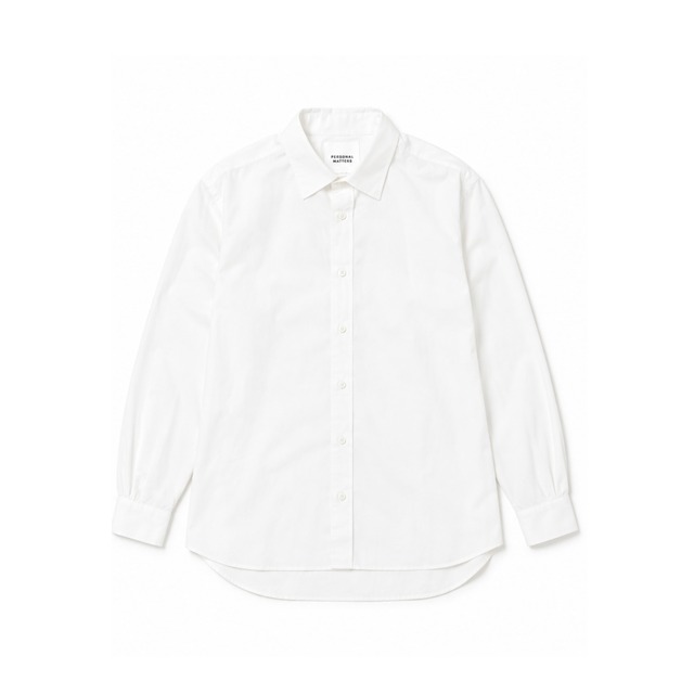 PERSONAL MATTERS / ORGANIC COTTON BROAD SHIRT［MILK WHITE］