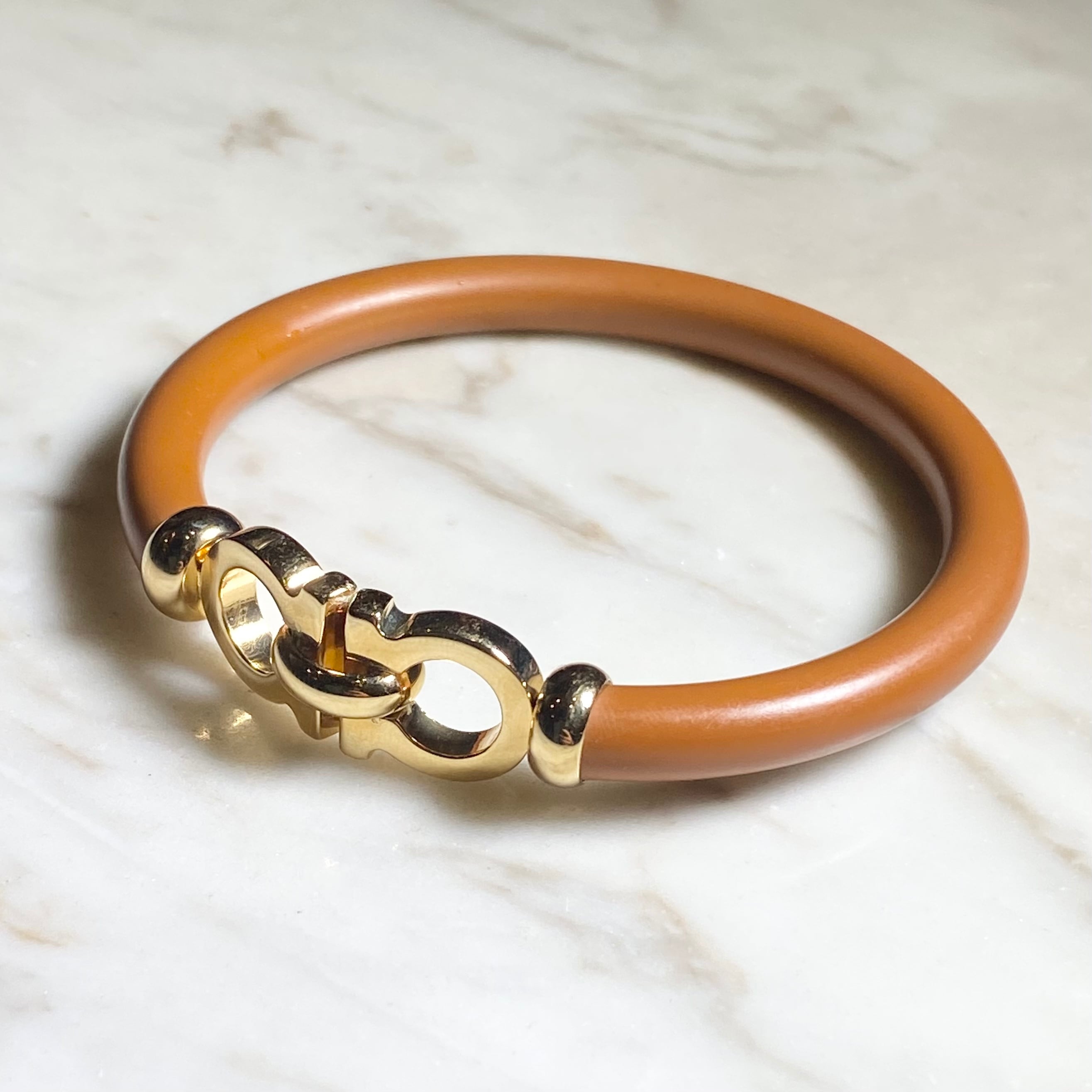 SALVATORE FERRAGAMO metal bracelet “gancini” | NOIR ONLINE