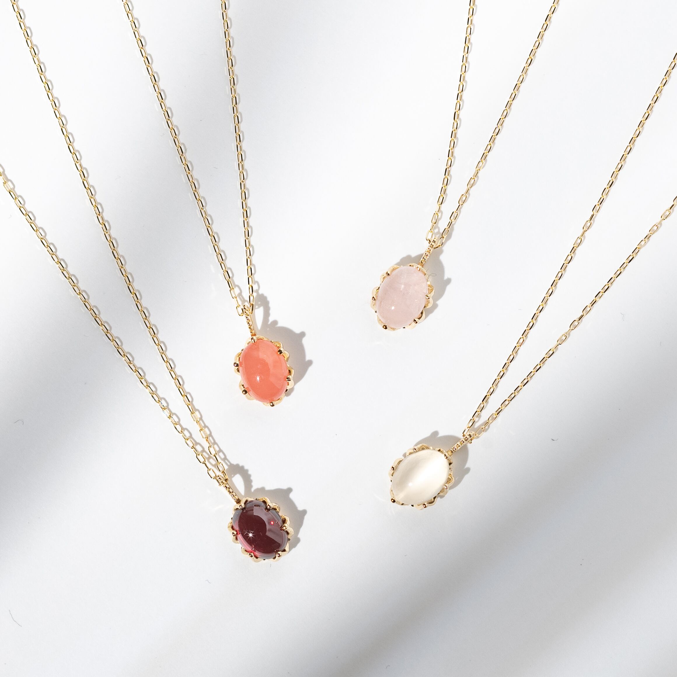 K10YG カラーストーン ネックレス | ライフスタイルに合わせた  