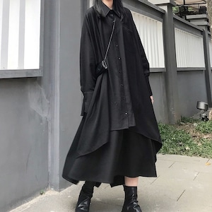 Design Long Shirt Dress 2Colors M-148