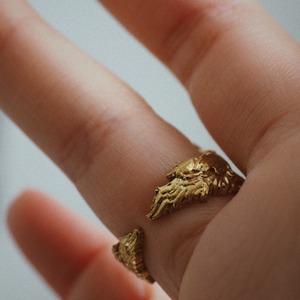 Angel brass ring