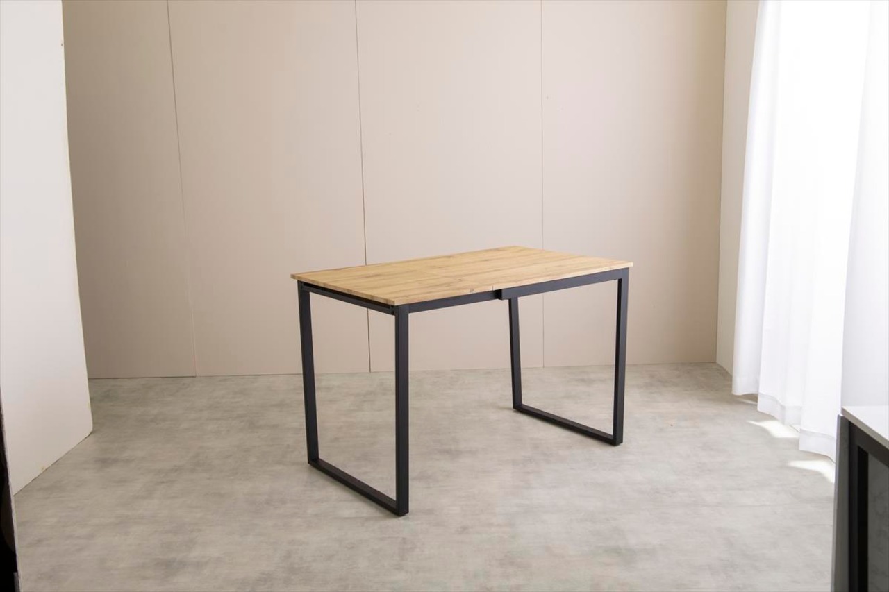 【幅70?110cm】Orca 伸縮式ダイニングテーブル