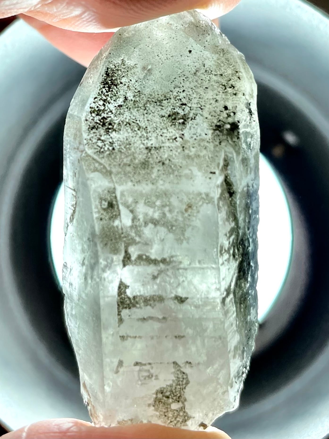 ヒマラヤ水晶 パキスタン 超クリアー セルフヒールド DT 虹あり