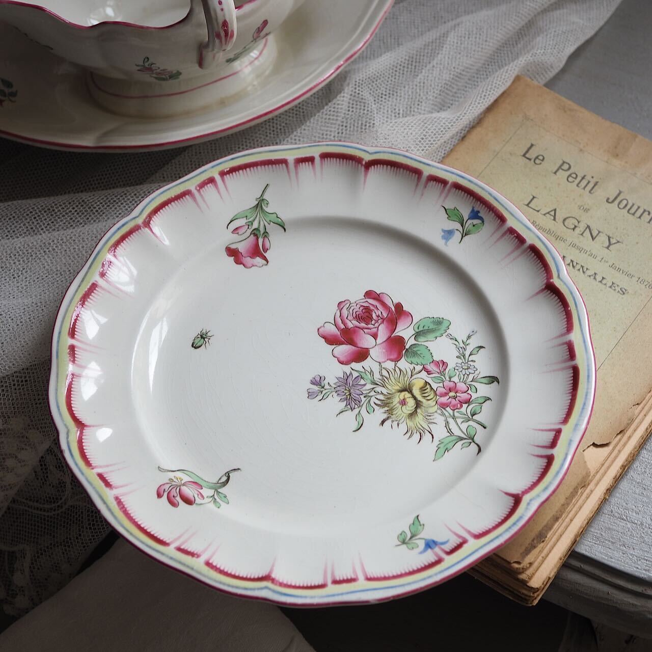 める様専用2枚セット/サルグミンヌ 花リム 深皿 N-852/ サルグミンヌ 花