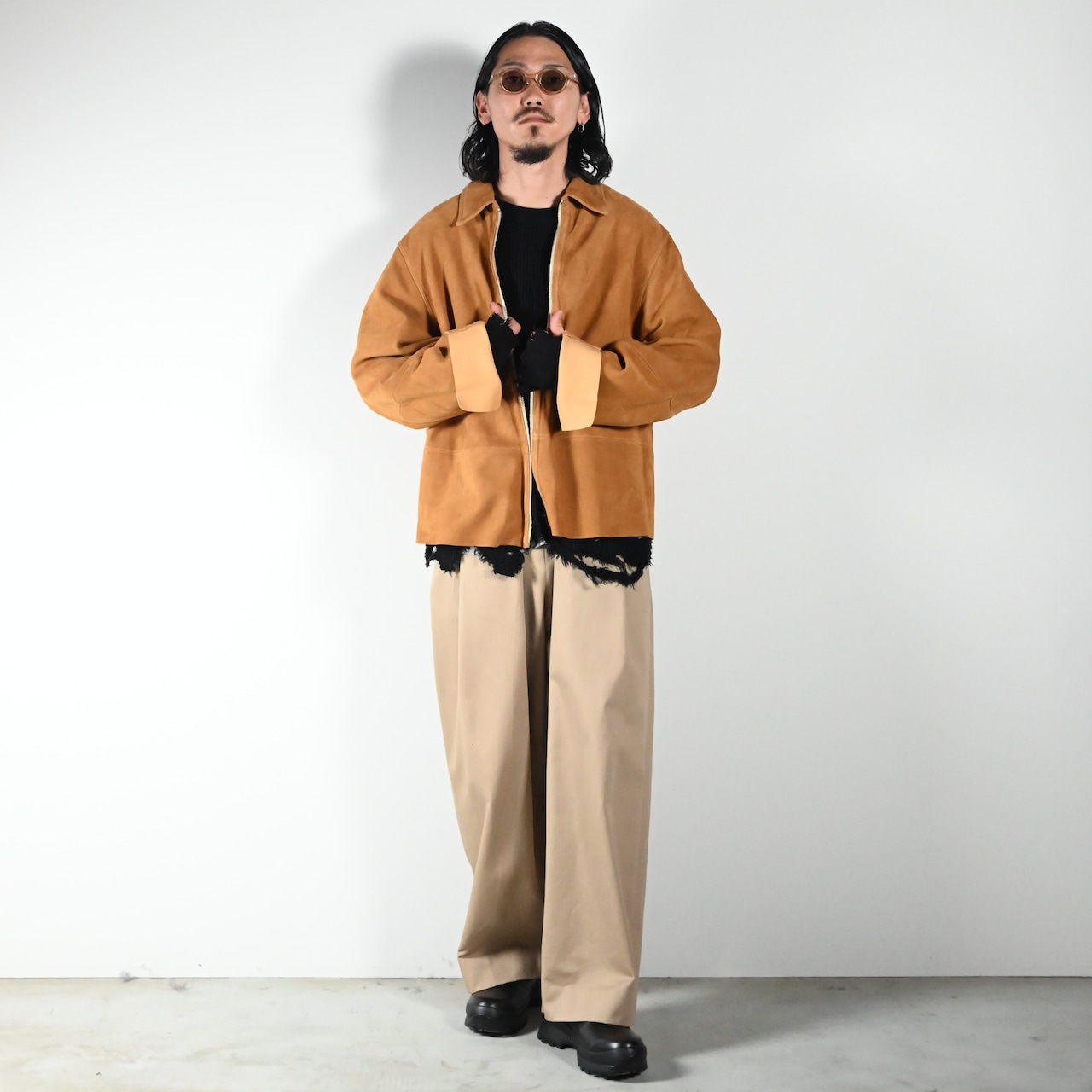barbell object(バーベルオブジェクト)leather jktコーディネート