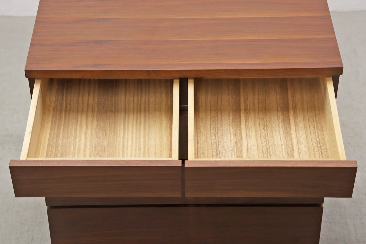 沼津店】ナチュラル モダン ウォールナット チェスト ドロワー