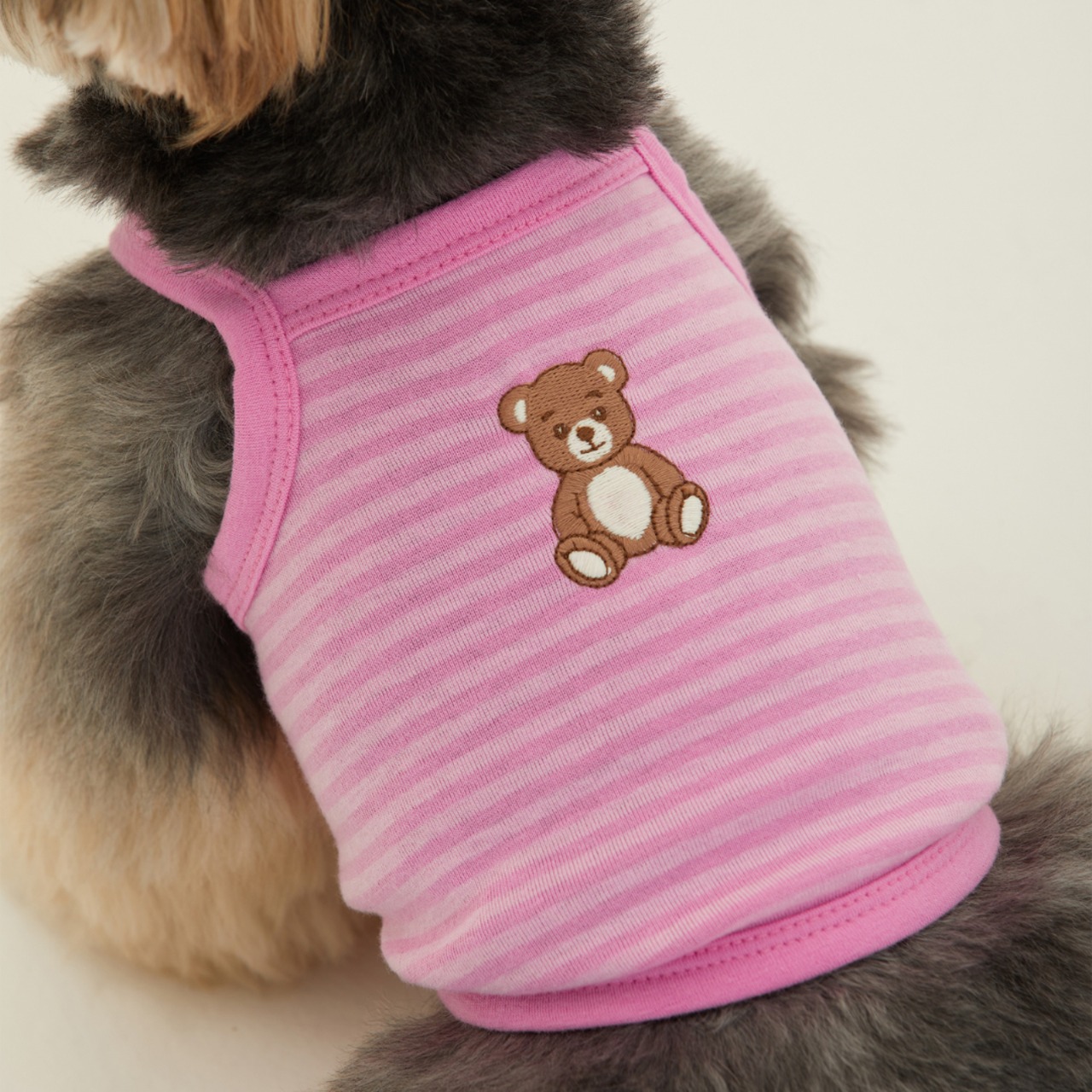 【予約】[ thesallyslaw ] Roony bear top｜Cherry Pink - 6